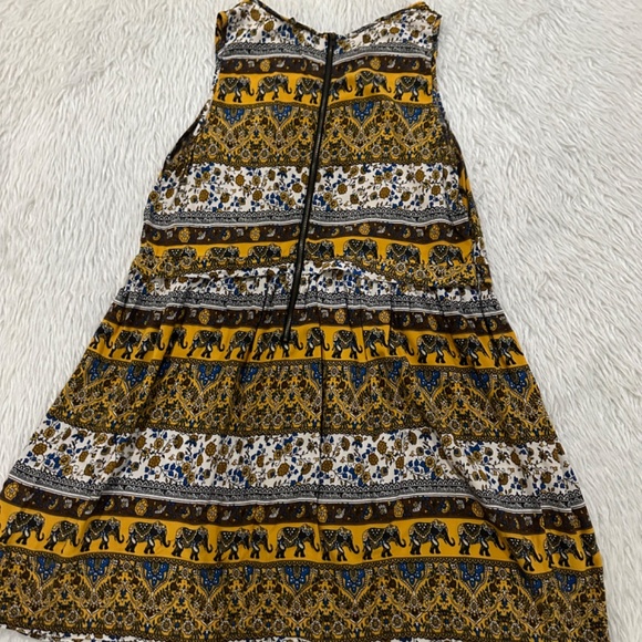 Forever21 women’s boho elephant paisley sleeveless summer dress size 1X - Picture 5 of 6